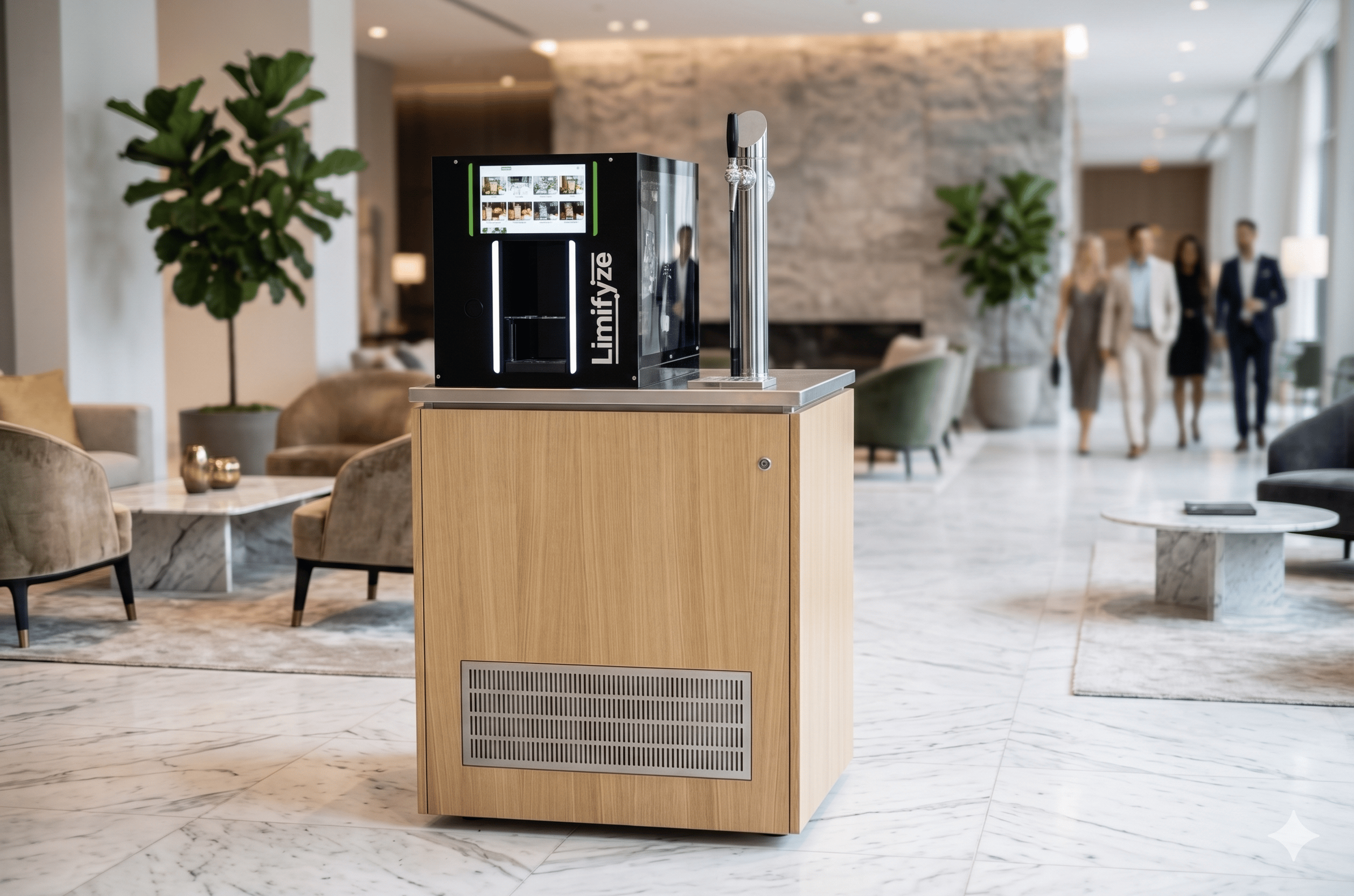 SERVENIA Ausschanksystem in einer Hotellobby